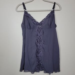 Victoria's Secret gold label vintage lace spaghetti strap lingerie top